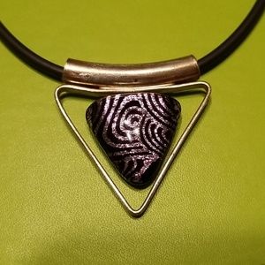 Glass pendant necklace